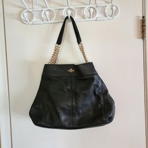 Coach satchel leather shoulder bag